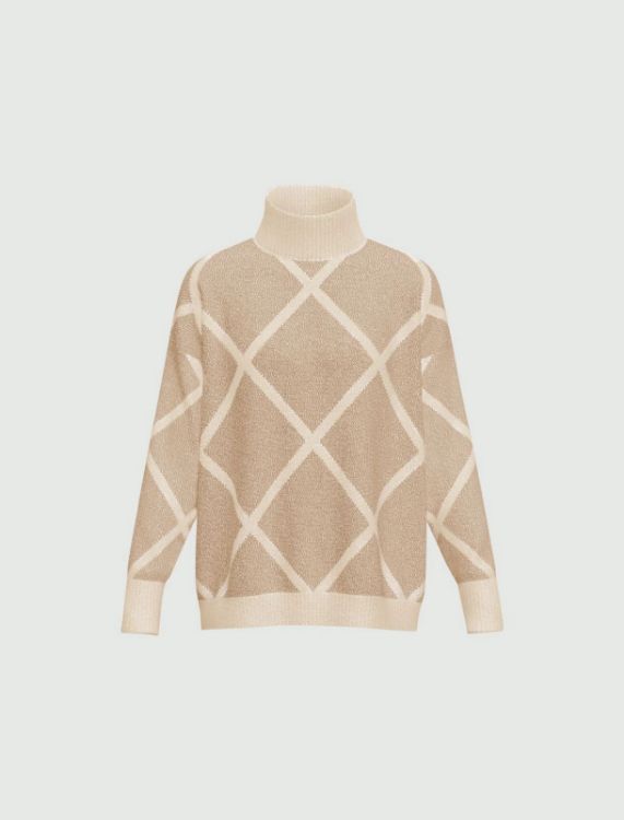 Immagine di Maglia oversize con collo alto - ECRU`