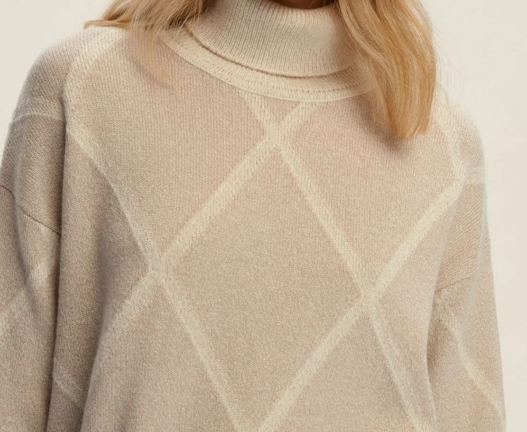 Immagine di Maglia oversize con collo alto - ECRU`