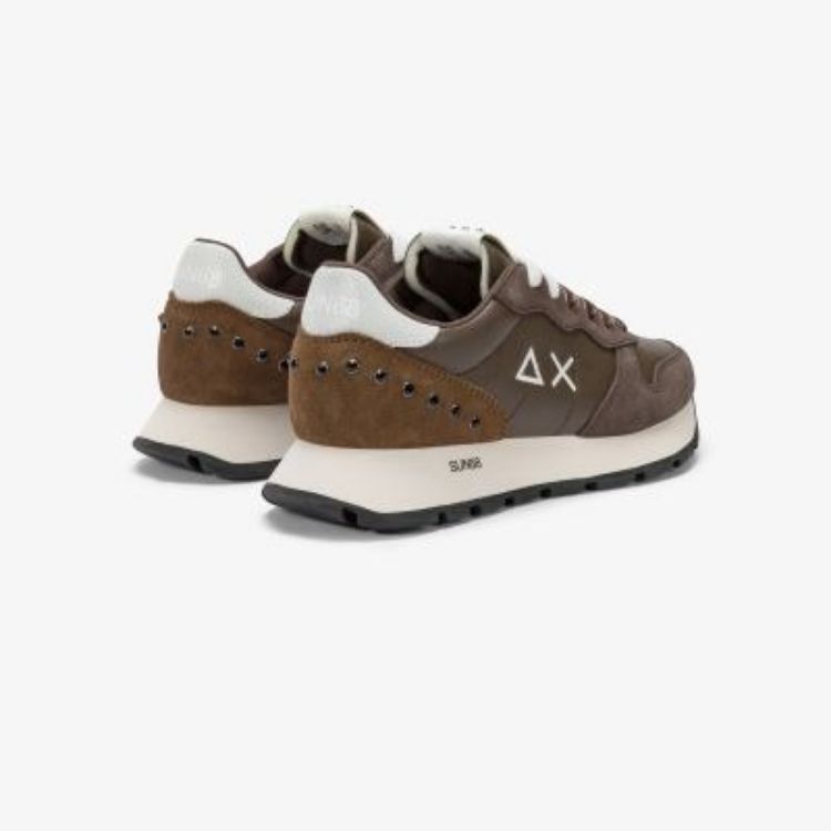 Immagine di Sneaker Ally Studs in similpelle e suede marrone