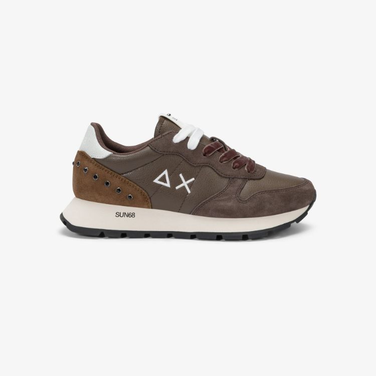 Immagine di Sneaker Ally Studs in similpelle e suede marrone
