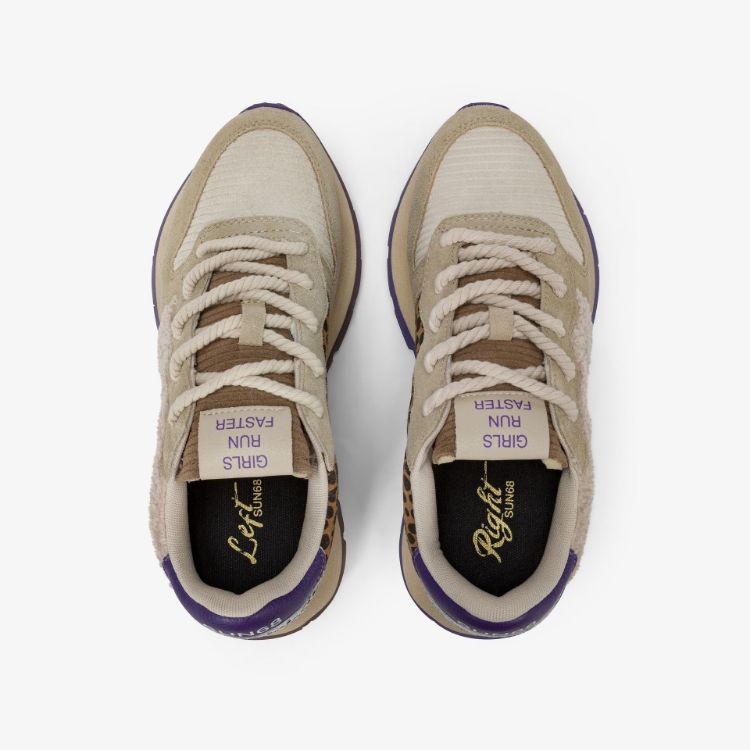 Immagine di Sneaker Ally Winter in suede e teddy bianco panna
