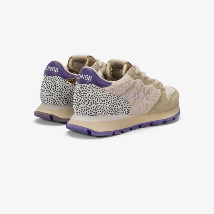 Immagine di Sneaker Ally Winter in suede e teddy bianco panna