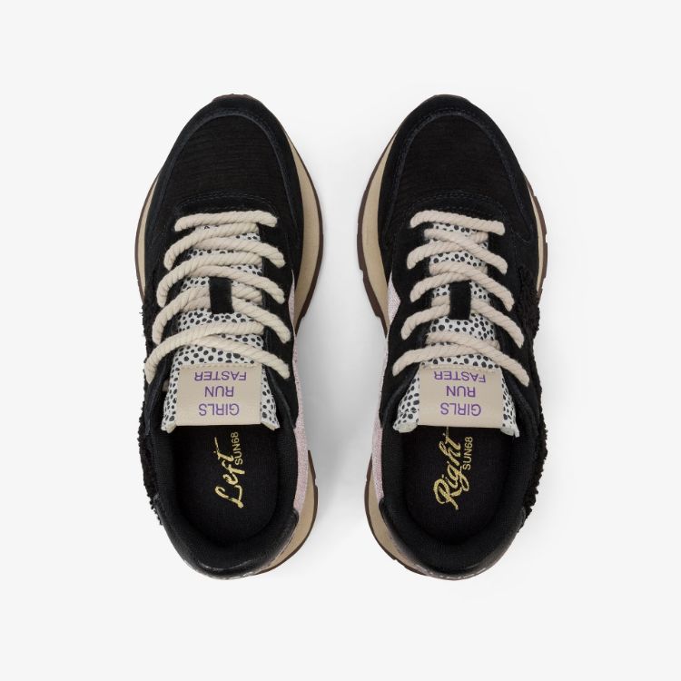 Immagine di Sneaker Ally Winter in suede e teddy nero