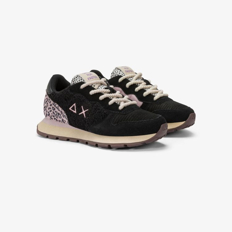 Immagine di Sneaker Ally Winter in suede e teddy nero