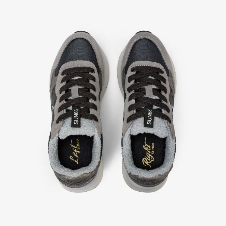 Immagine di Sneaker Big Ally Teddy in nylon e suede nero