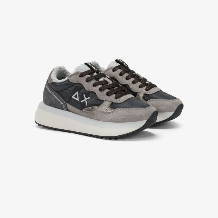 Immagine di Sneaker Big Ally Teddy in nylon e suede nero