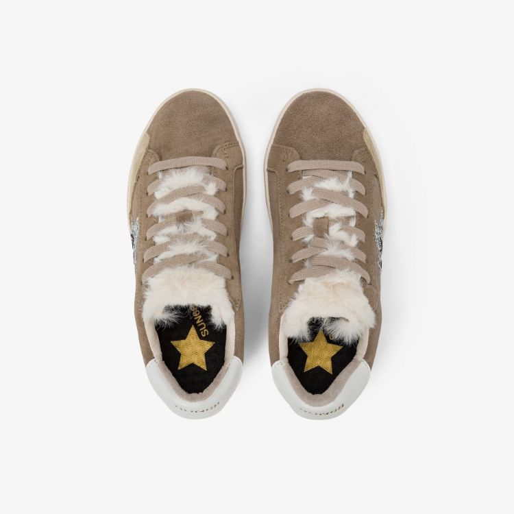 Immagine di Sneaker Teen Girl's Katy Winter in suede beige scuro