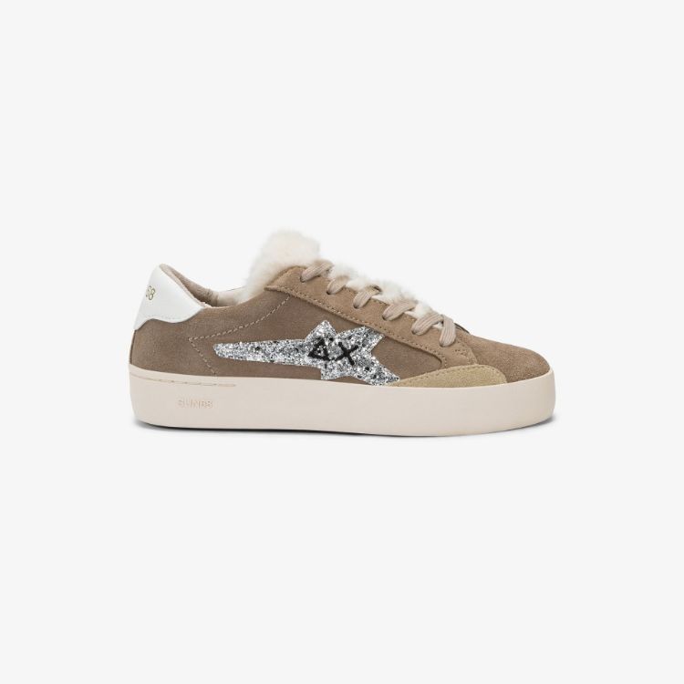 Immagine di Sneaker Teen Girl's Katy Winter in suede beige scuro