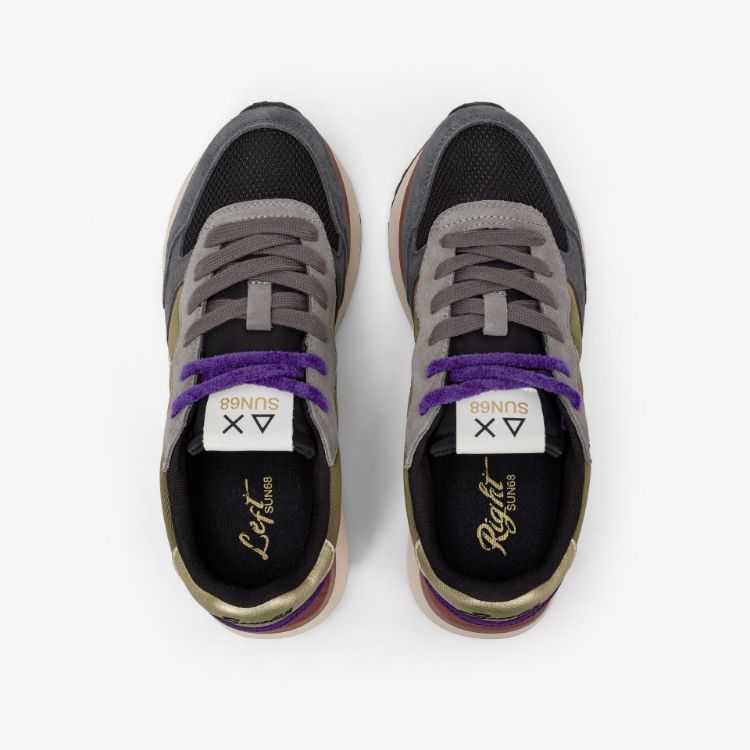 Immagine di Sneaker Big Ally Multicolor in nylon e suede grigio scuro