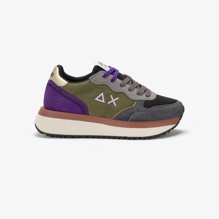 Immagine di Sneaker Big Ally Multicolor in nylon e suede grigio scuro