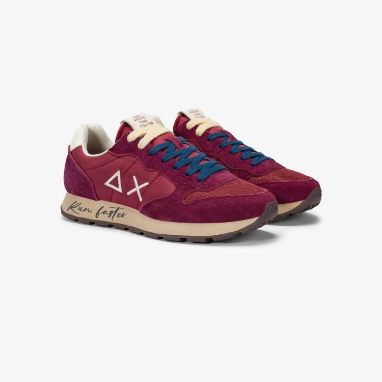 Immagine di Sneaker Tom Vintage in nylon e suede bordeaux