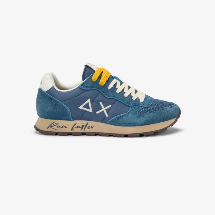 Immagine di Sneaker Tom Vintage in nylon e suede avio scuro