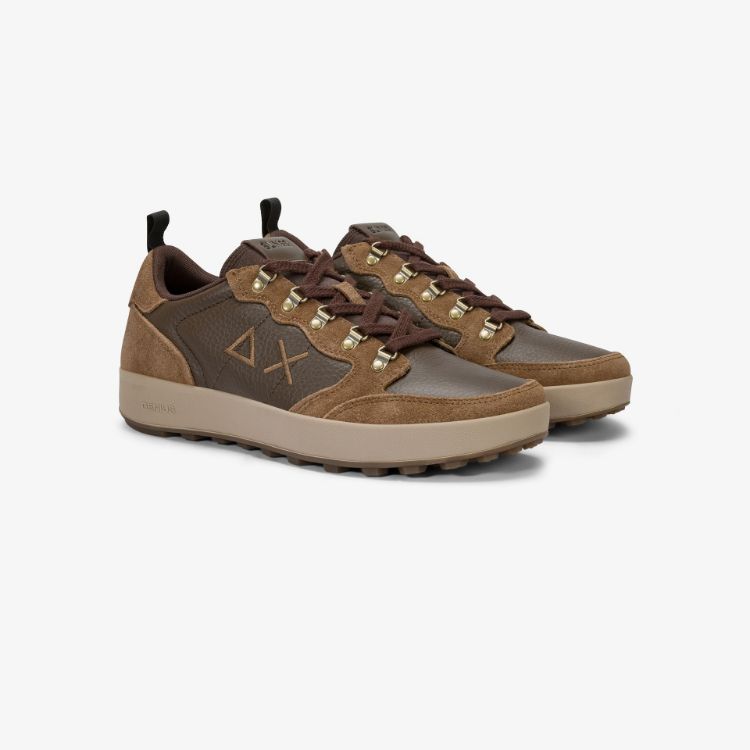 Immagine di Sneaker Genius in pelle bottalata e suede volpe
