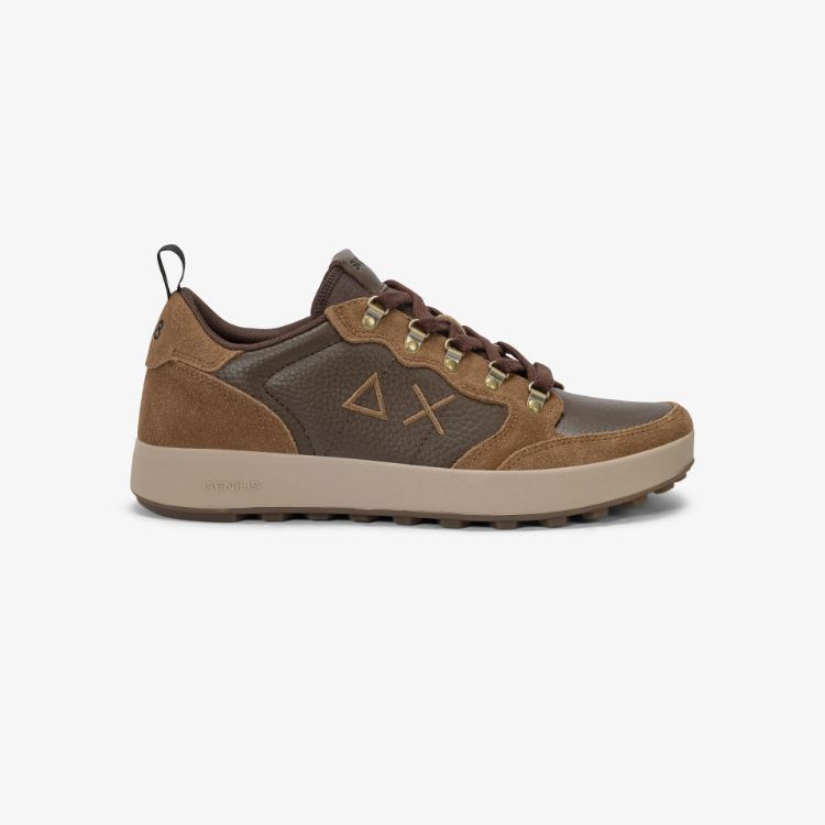 Immagine di Sneaker Genius in pelle bottalata e suede volpe