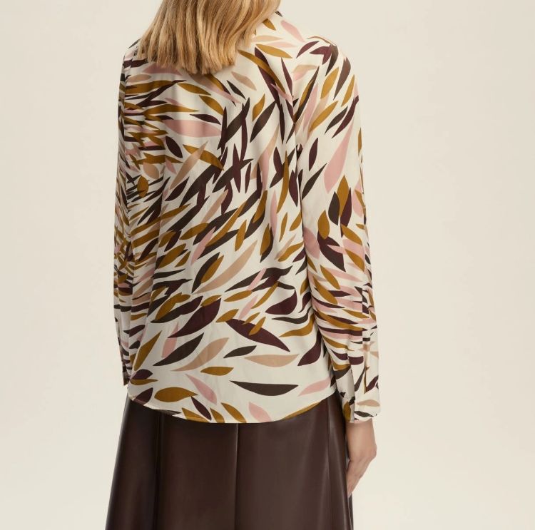 Immagine di Camicia semi aderente in twill - BIANCO LANA