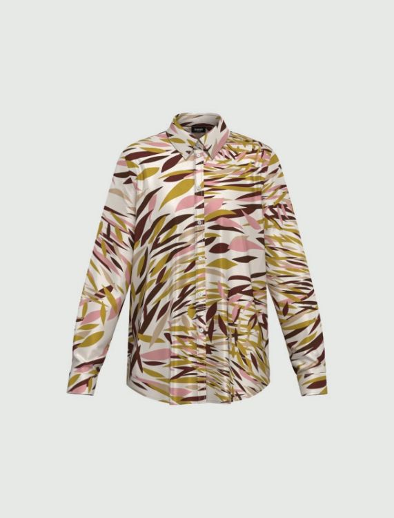 Immagine di Camicia semi aderente in twill - BIANCO LANA