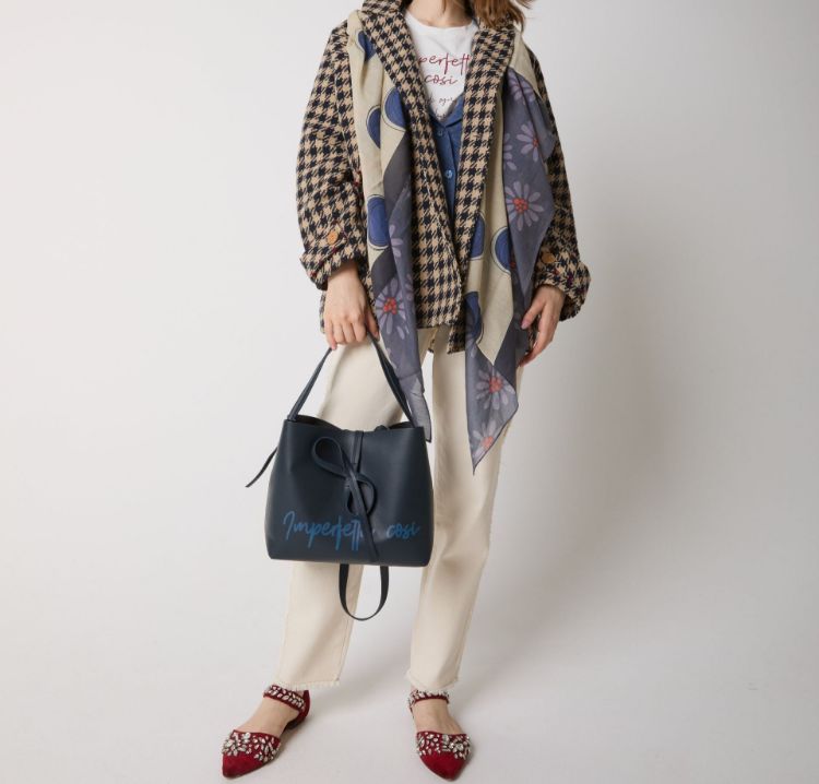 Immagine di Cappotto pied de poule in lana e cotone