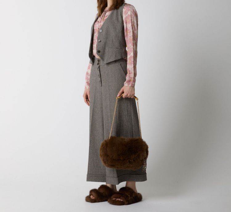 Immagine di Gilet in cotone con scollo a V