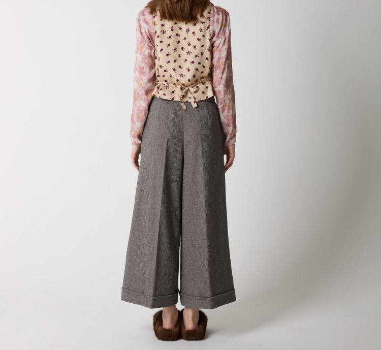 Immagine di Pantaloni a palazzo in cotone stretch