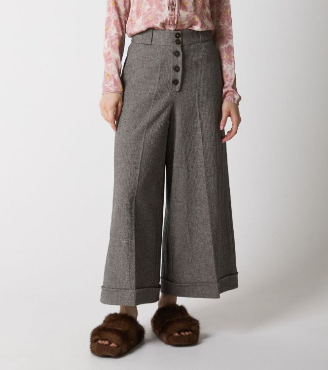 Immagine di Pantaloni a palazzo in cotone stretch
