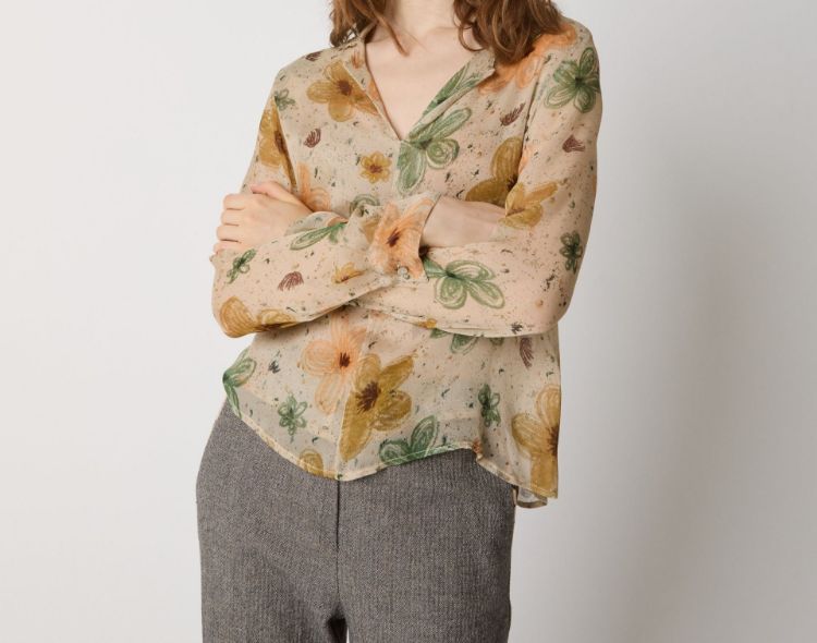 Immagine di Blusa in seta con stampa