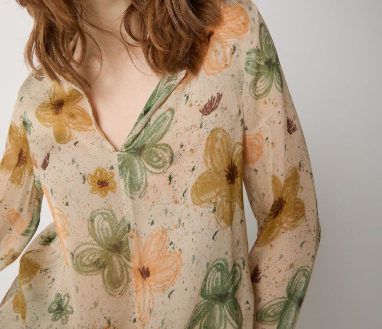 Immagine di Blusa in seta con stampa