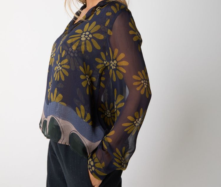 Immagine di Blusa in seta con stampa