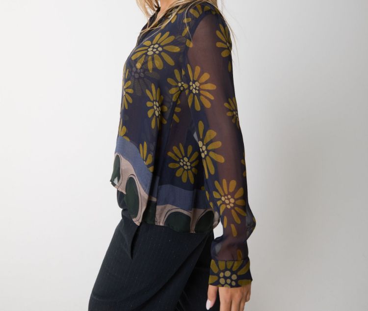 Immagine di Blusa in seta con stampa