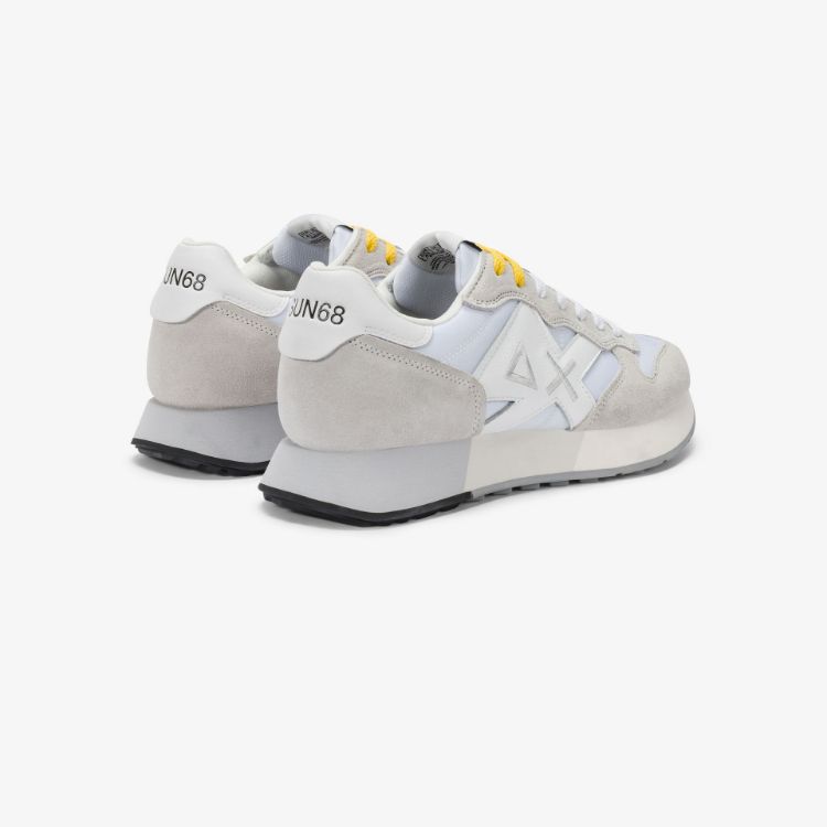 Sneaker Jaki Bicolor in nylon e suede bianco/bianco