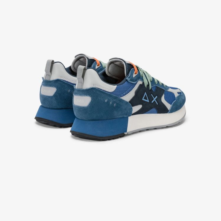 Sneaker Jaki Outdoor in nylon e suede blu avio scuro