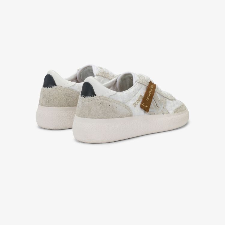 Sneaker Sally in suede bianco panna