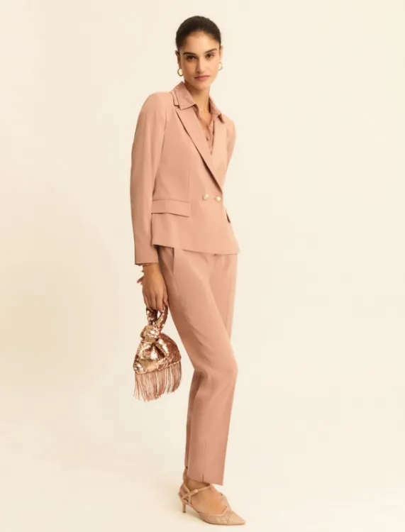 Immagine di Blazer Doppiopetto in Faille Stretch