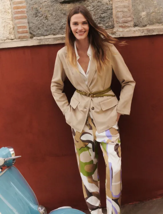 Immagine di Giacca Dritta in Jersey Stretch