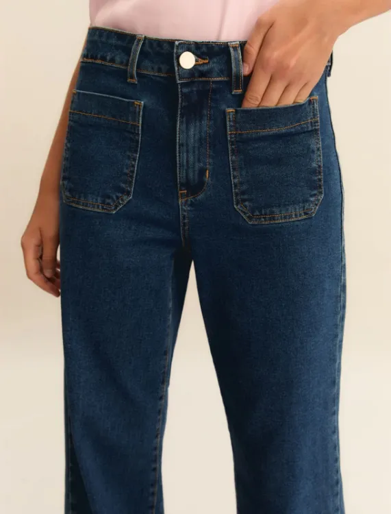 Immagine di Jeans Wide Flare Donna Blu