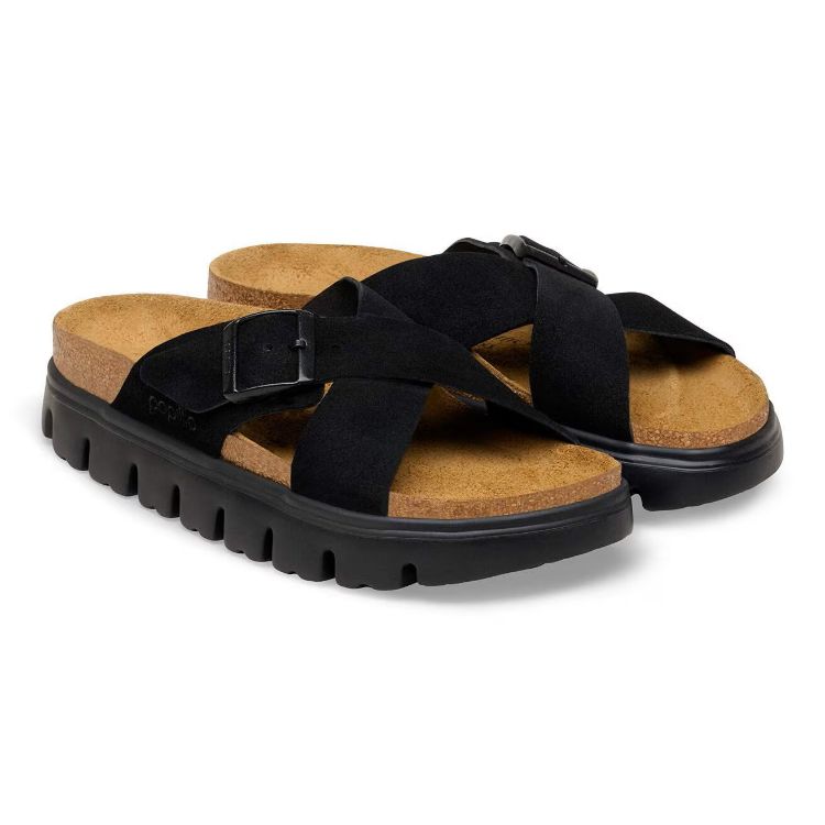 Immagine di Sandali Birkenstock Siena PAP Chunky in Pelle Scamosciata