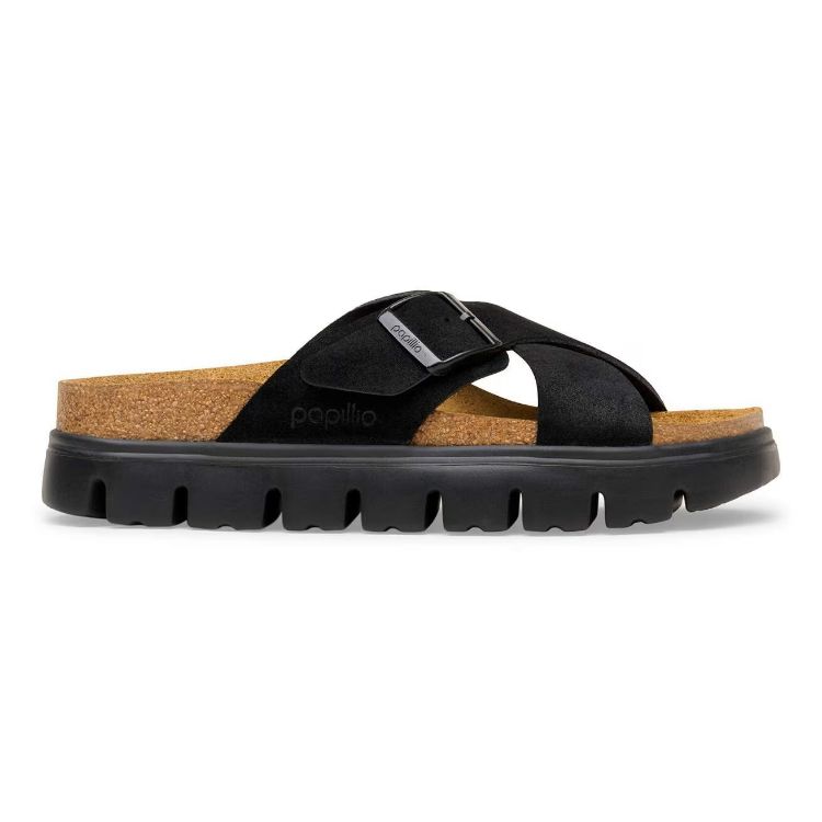 Immagine di Sandali Birkenstock Siena PAP Chunky in Pelle Scamosciata