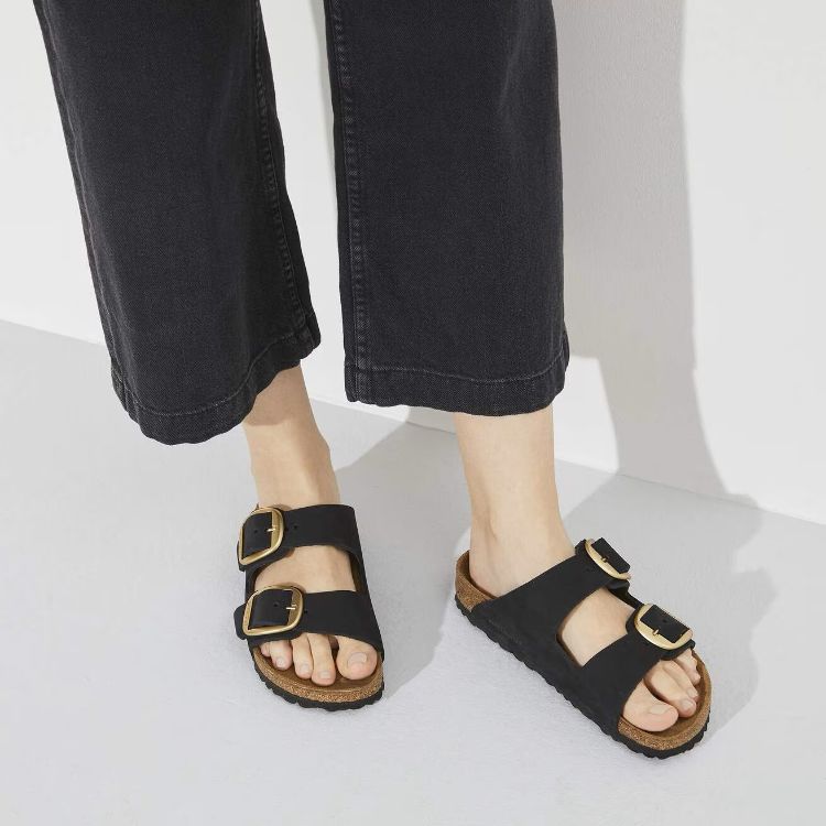 Immagine di Sandali Birkenstock Arizona Big Buckle in Pelle Nabuk
