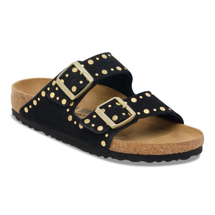 Immagine di Sandali Birkenstock Arizona Rivet in Pelle Scamosciata
