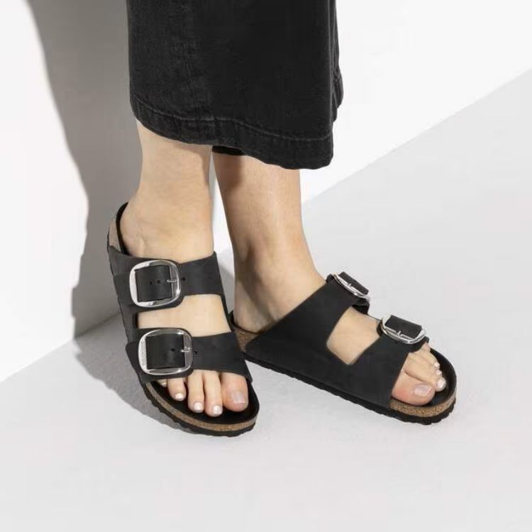 Immagine di Sandali Birkenstock Arizona Big Buckle in Pelle Oliata