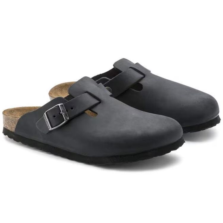 Immagine di Mocassini Birkenstock Boston in Pelle Oliata