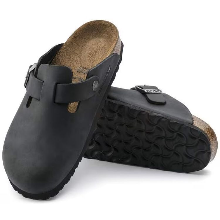 Immagine di Mocassini Birkenstock Boston in Pelle Oliata
