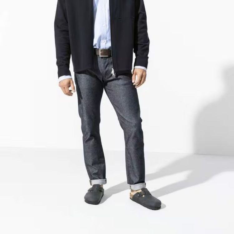 Immagine di Mocassini Birkenstock Boston in Pelle Oliata
