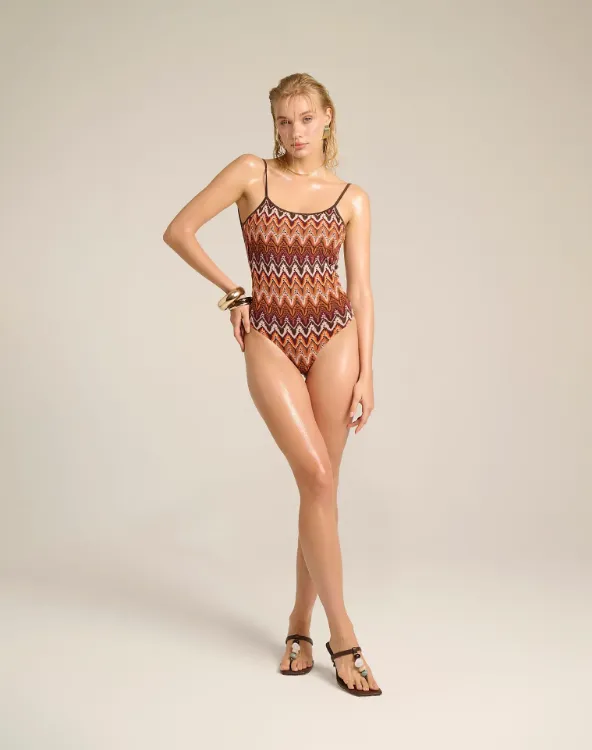Immagine di Costume Intero in Pizzo Rashell