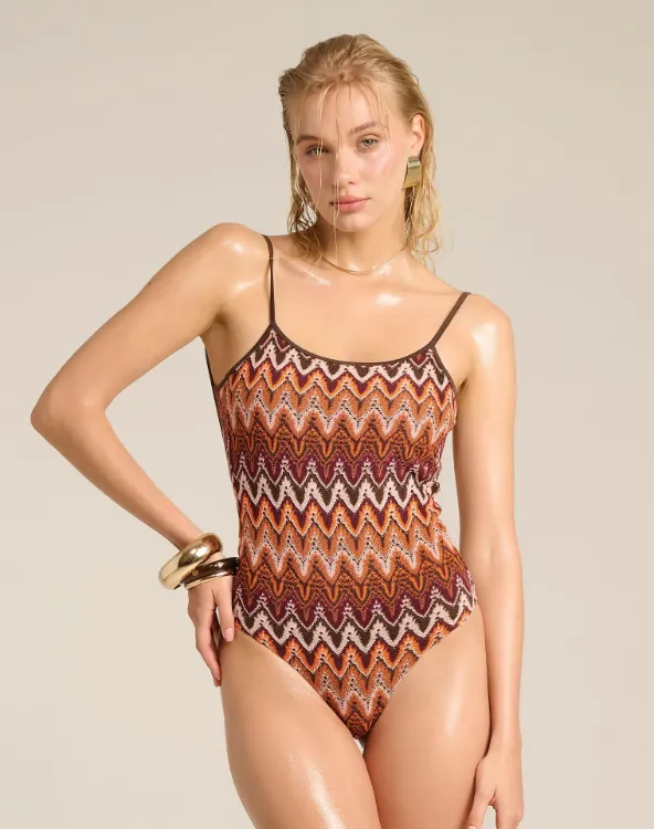 Immagine di Costume Intero in Pizzo Rashell