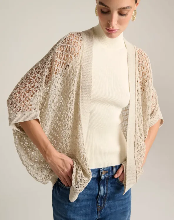 Immagine di Cardigan Donna Leggero Traforato