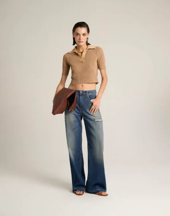 Immagine di Pull Donna Traforato Punto Rete