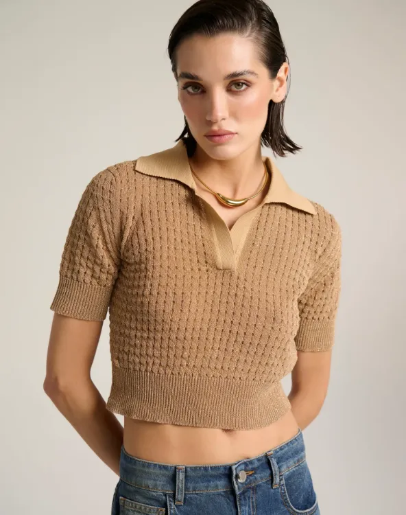 Immagine di Pull Donna Traforato Punto Rete