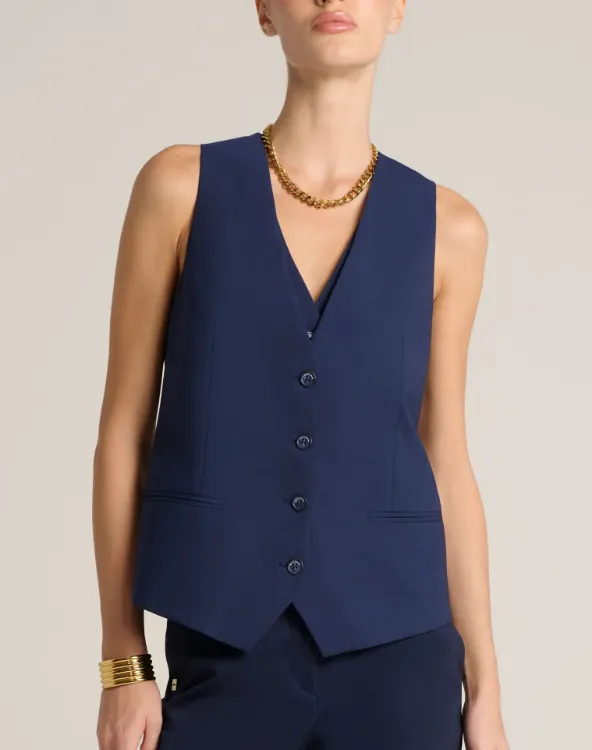 Immagine di Gilet Donna Sartoriale Blu Notte