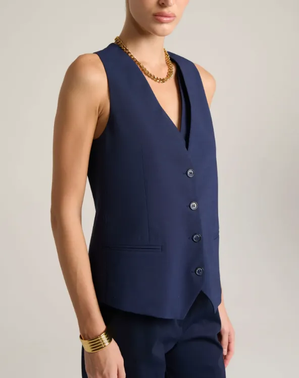 Immagine di Gilet Donna Sartoriale Blu Notte