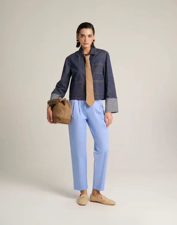 Immagine di Giacca Donna Boxy in Denim